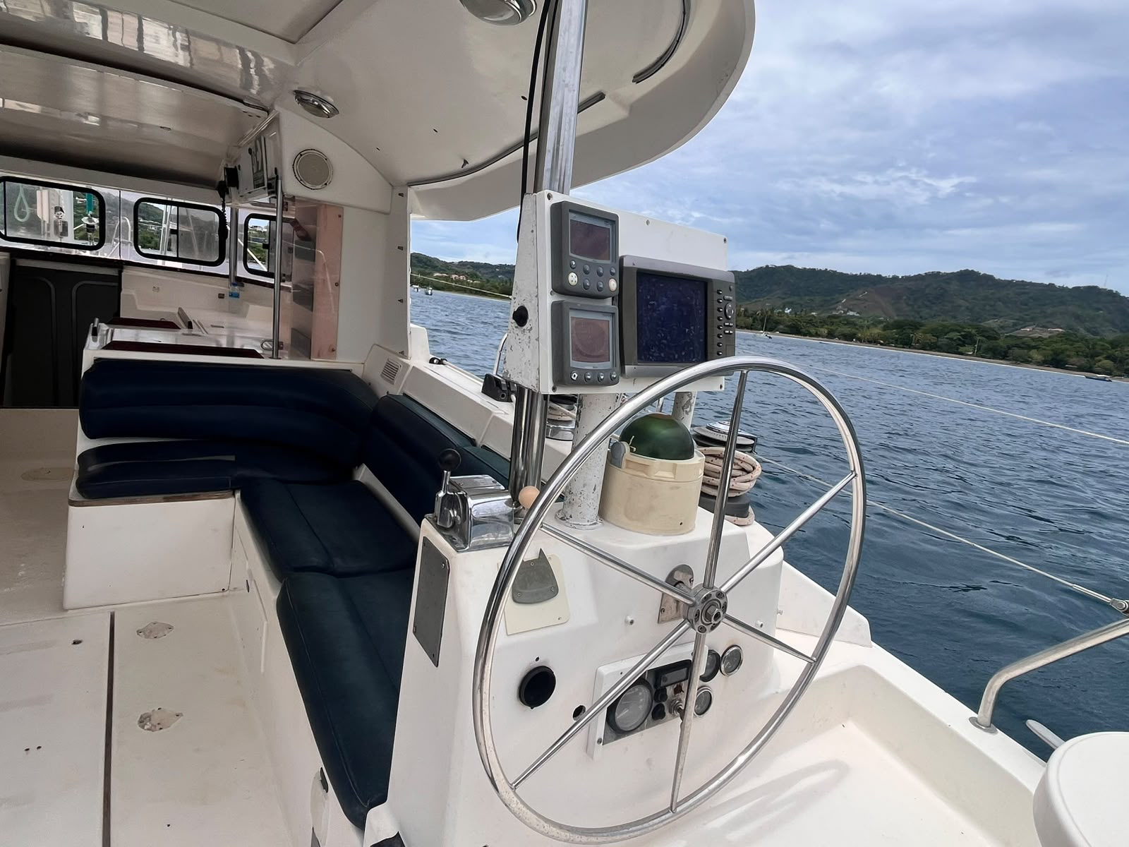 Private group relaxing aboard the sailboat