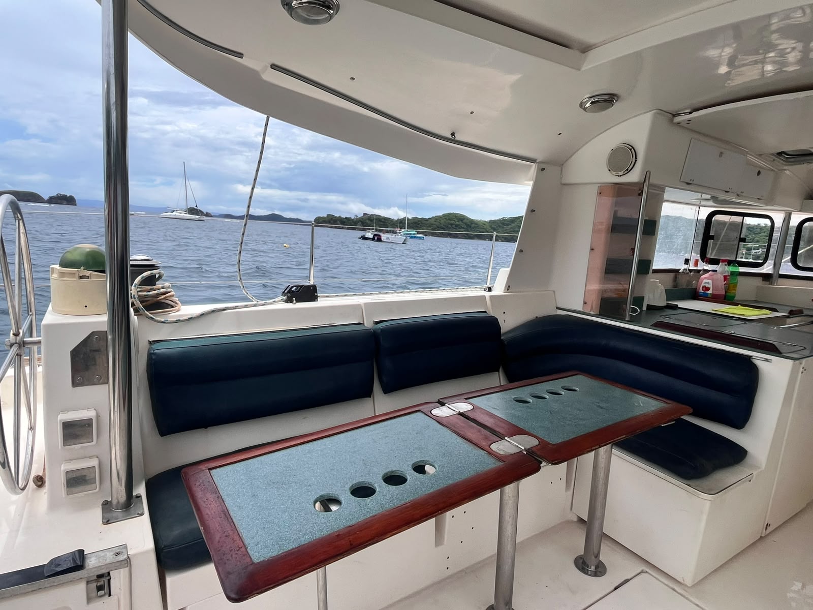 BBQ meal onboard
